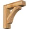 Ekena Millwork Imperial Block Rough Sawn Bracket w/ Offset Brace, Western Red Cedar, 8"W x 32"D x 32"H BKT0806X32X32IMP05RWR - alternate 1